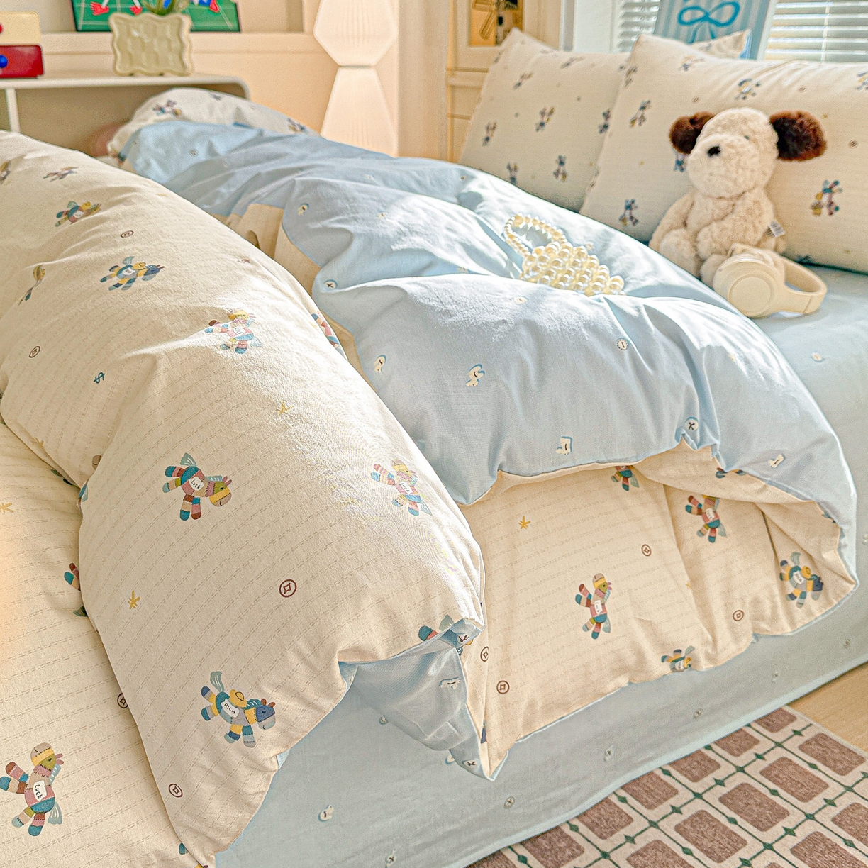 91家纺网 家纺一手货源 找家纺 名品家纺 2026新款100%纯棉四件套系列 马上有钱