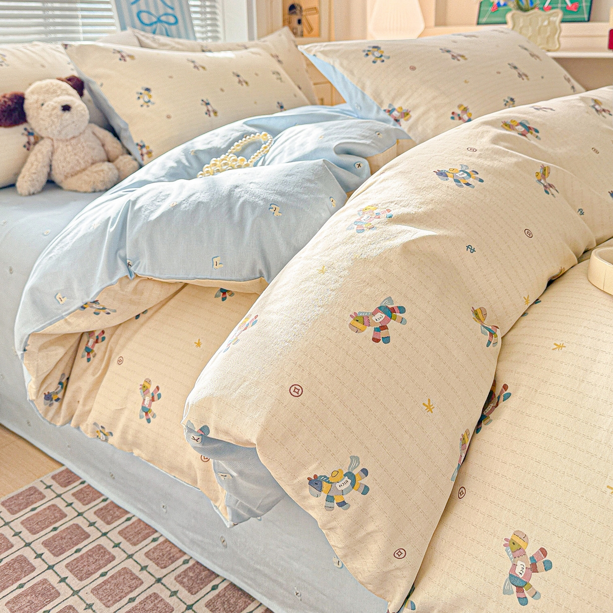 91家纺网 家纺一手货源 找家纺 名品家纺 2026新款100%纯棉四件套系列 马上有钱