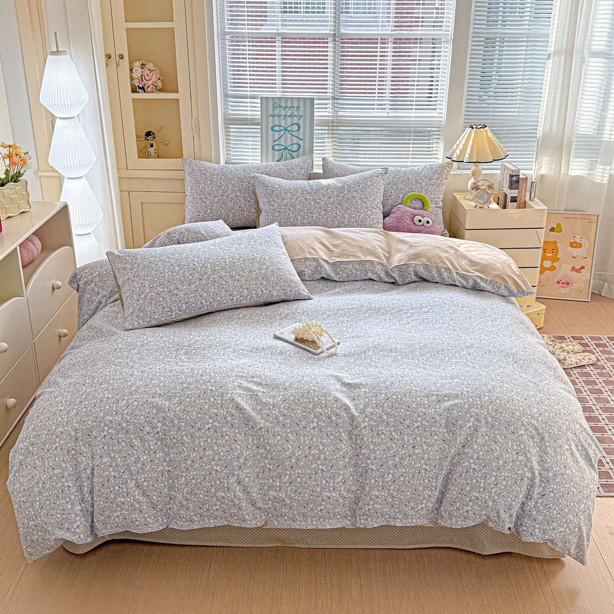 91家纺网 家纺一手货源 找家纺 名品家纺 2026新款100%纯棉四件套系列 陌上海棠