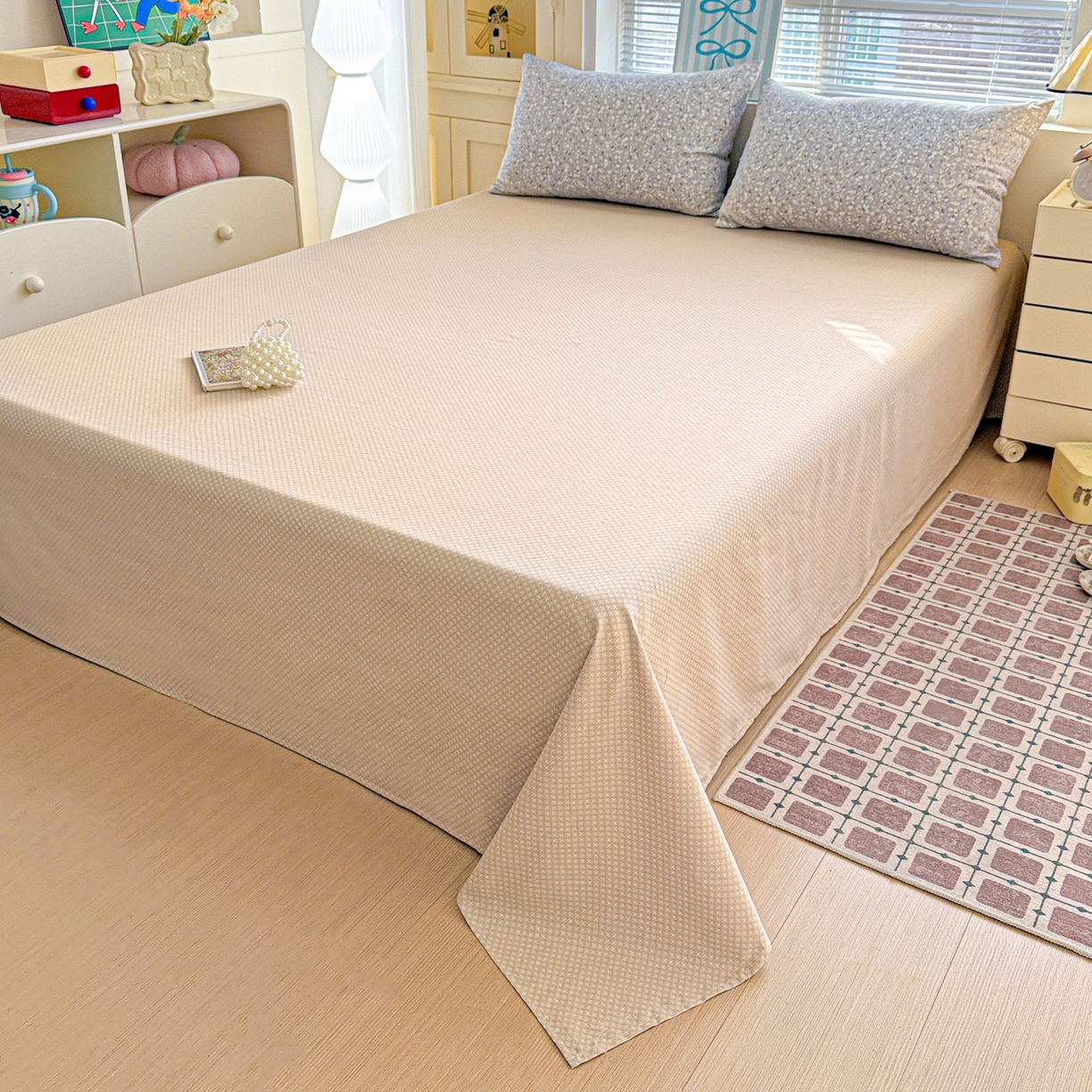 91家纺网 家纺一手货源 找家纺 名品家纺 2026新款100%纯棉四件套系列 陌上海棠