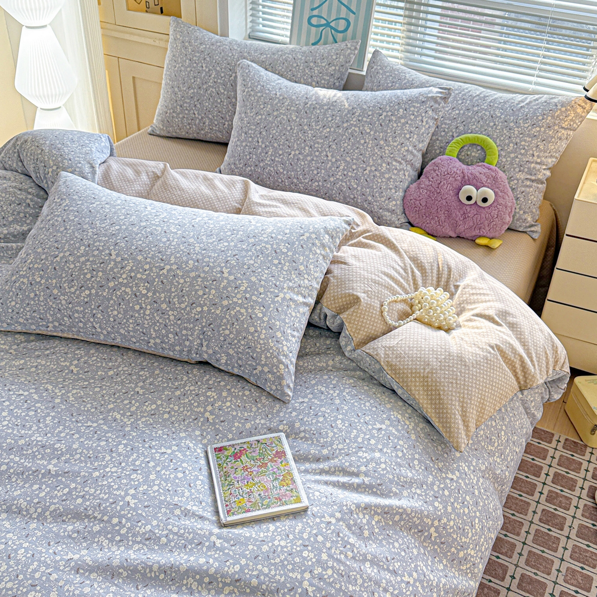 91家纺网 家纺一手货源 找家纺 名品家纺 2026新款100%纯棉四件套系列 陌上海棠