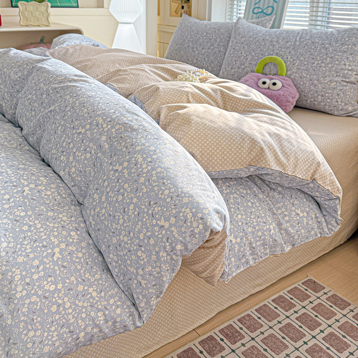 91家纺网 家纺一手货源 找家纺 名品家纺 2026新款100%纯棉四件套系列 陌上海棠