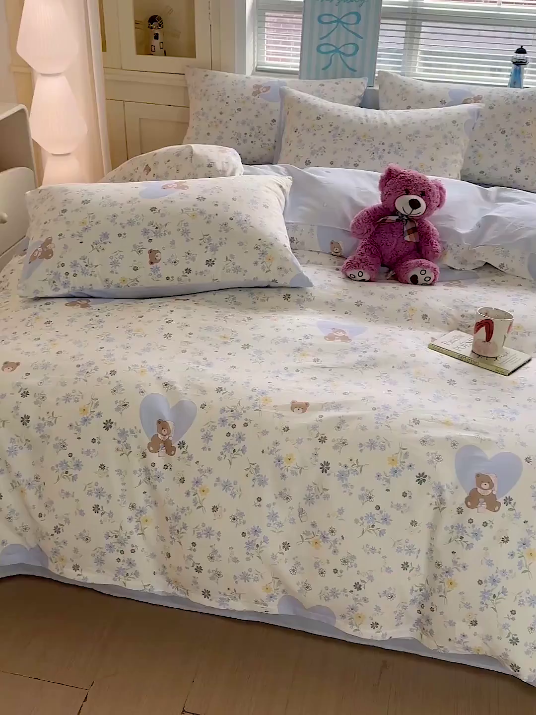 91家纺网 家纺一手货源 找家纺 名品家纺 2026新款100%纯棉四件套系列 奶芙熊