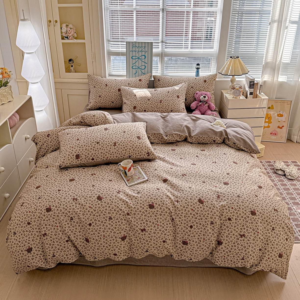 91家纺网 家纺一手货源 找家纺 名品家纺 2026新款100%纯棉四件套系列 千禧少女