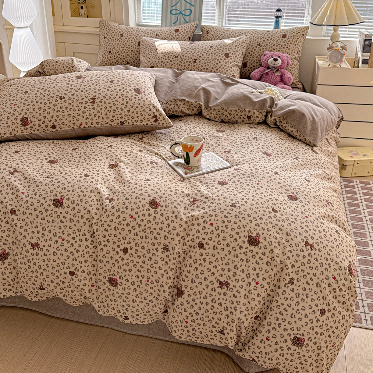 91家纺网 家纺一手货源 找家纺 名品家纺 2026新款100%纯棉四件套系列 千禧少女