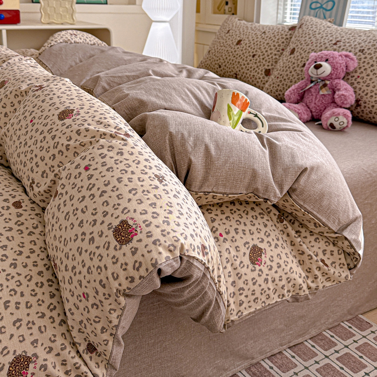 91家纺网 家纺一手货源 找家纺 名品家纺 2026新款100%纯棉四件套系列 千禧少女