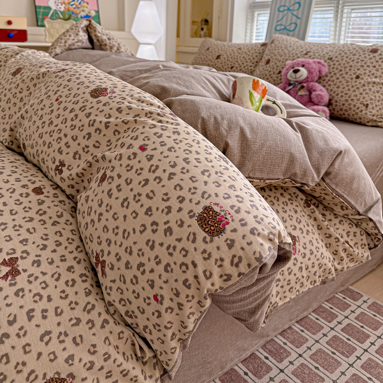 91家纺网 家纺一手货源 找家纺 名品家纺 2026新款100%纯棉四件套系列 千禧少女