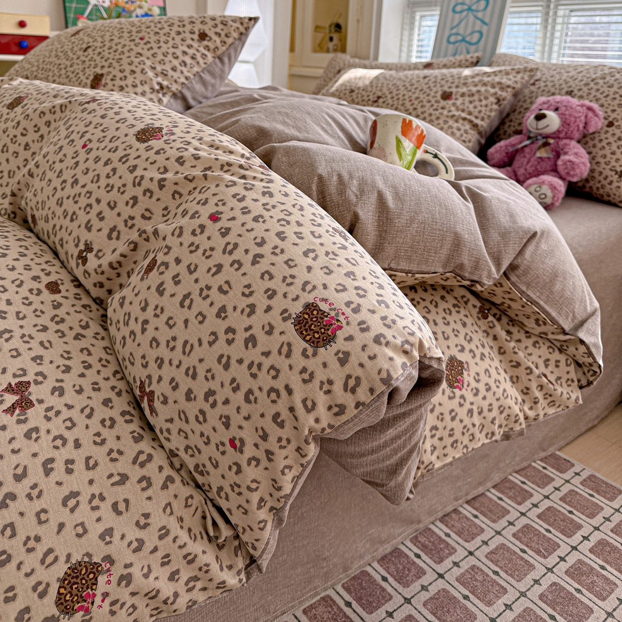 91家纺网 家纺一手货源 找家纺 名品家纺 2026新款100%纯棉四件套系列 千禧少女