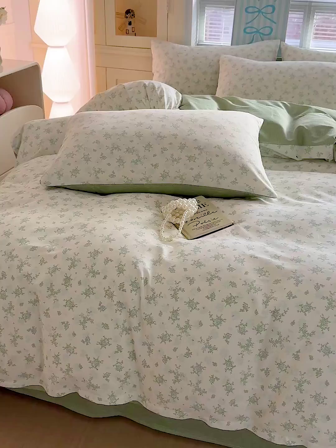 91家纺网 家纺一手货源 找家纺 名品家纺 2026新款100%纯棉四件套系列 清清文絮