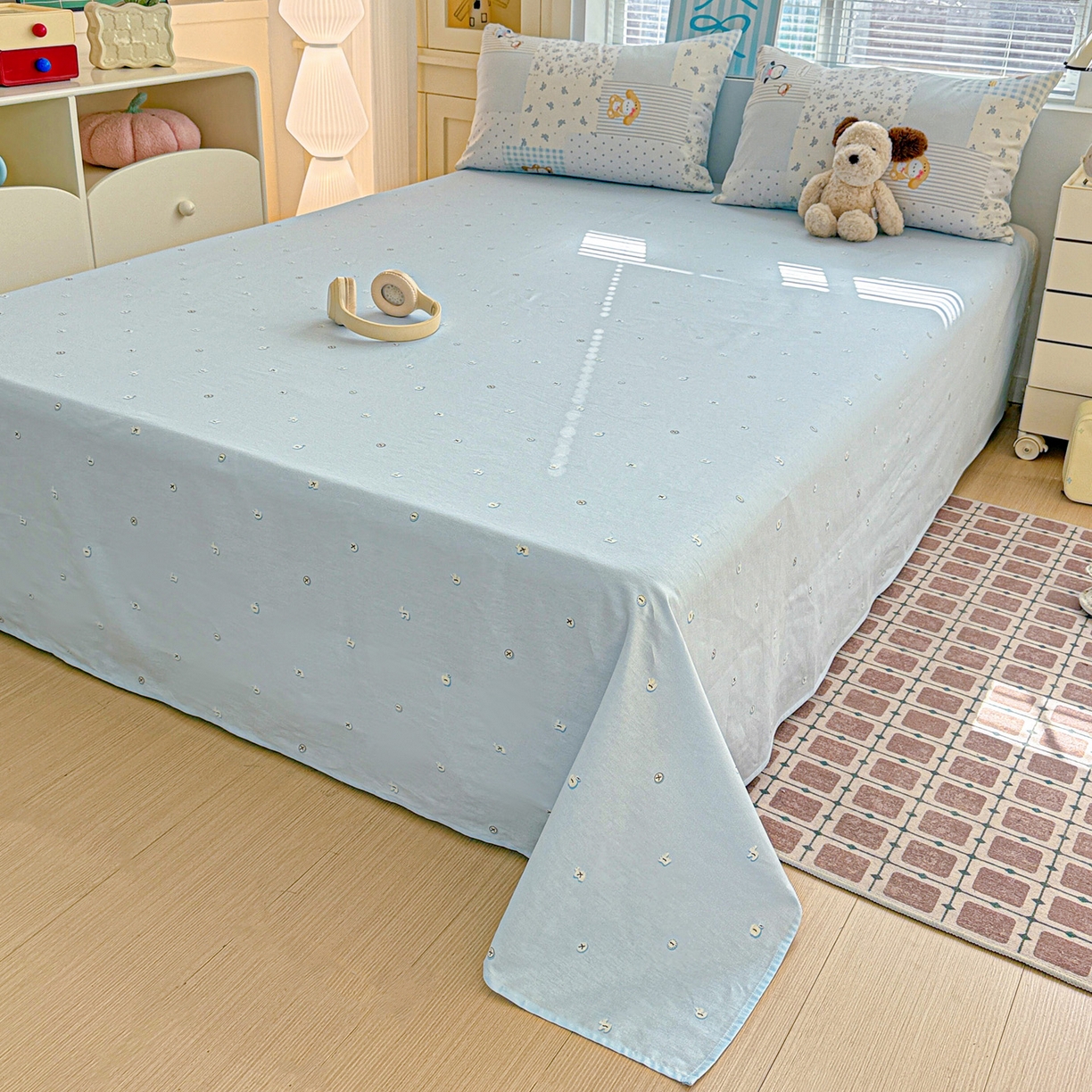 91家纺网 家纺一手货源 找家纺 名品家纺 2026新款100%纯棉四件套系列 童话拼贴