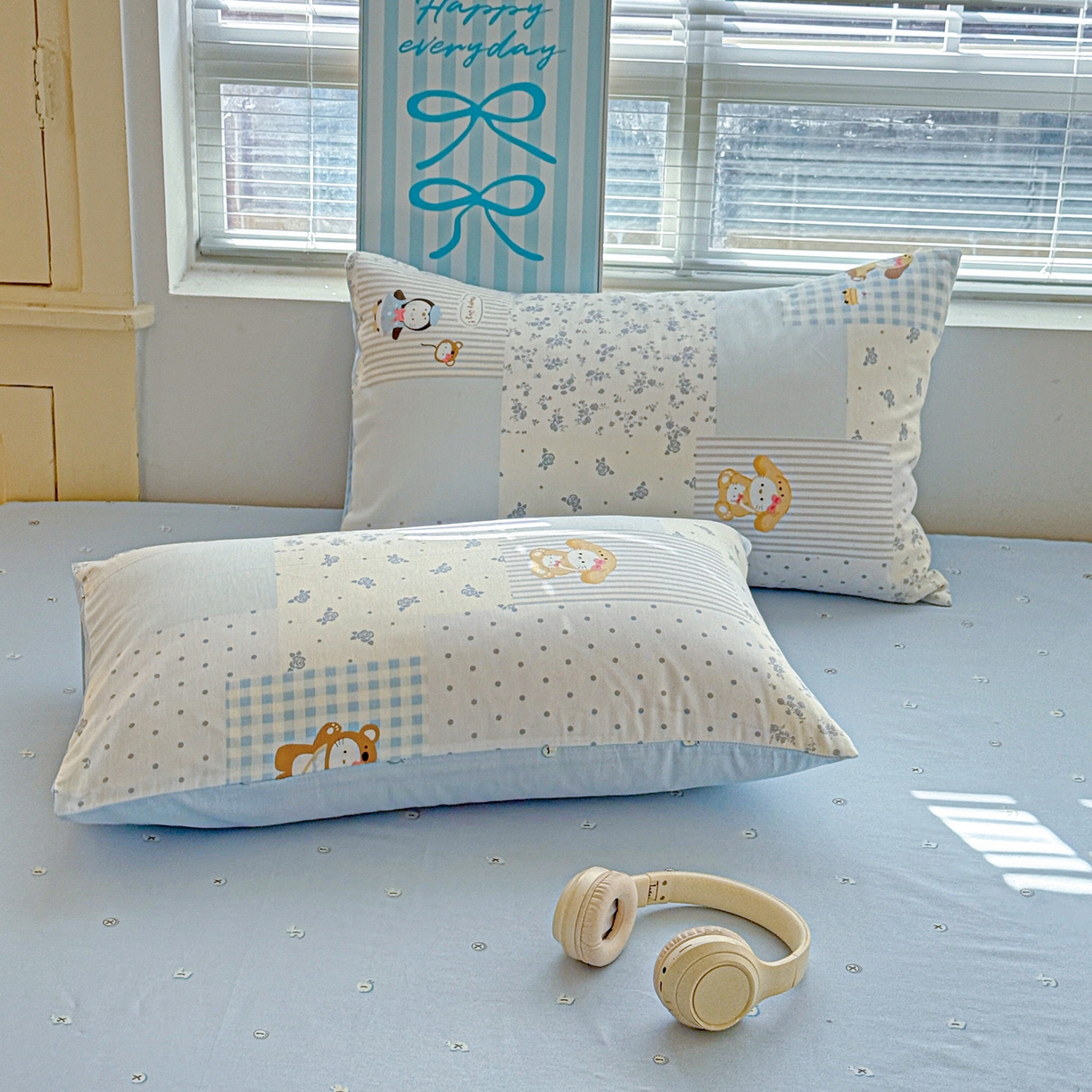 91家纺网 家纺一手货源 找家纺 名品家纺 2026新款100%纯棉四件套系列 童话拼贴