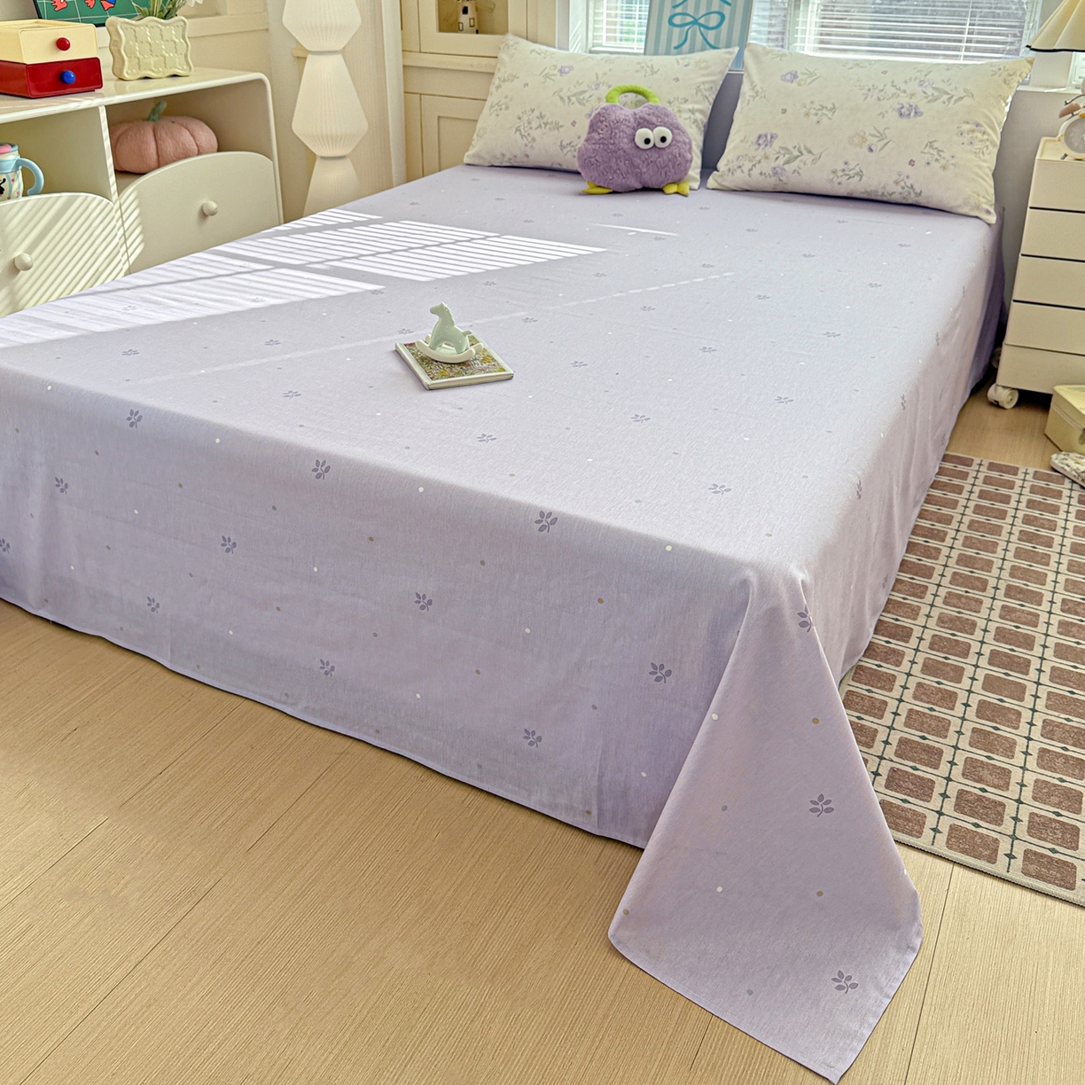 91家纺网 家纺一手货源 找家纺 名品家纺 2026新款100%纯棉四件套系列 芜晴花