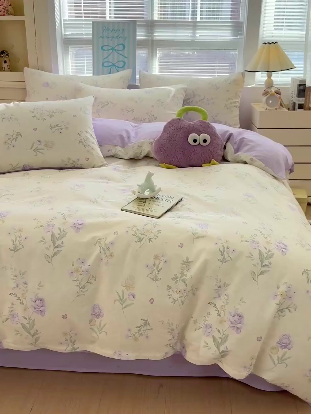 91家纺网 家纺一手货源 找家纺 名品家纺 2026新款100%纯棉四件套系列 芜晴花