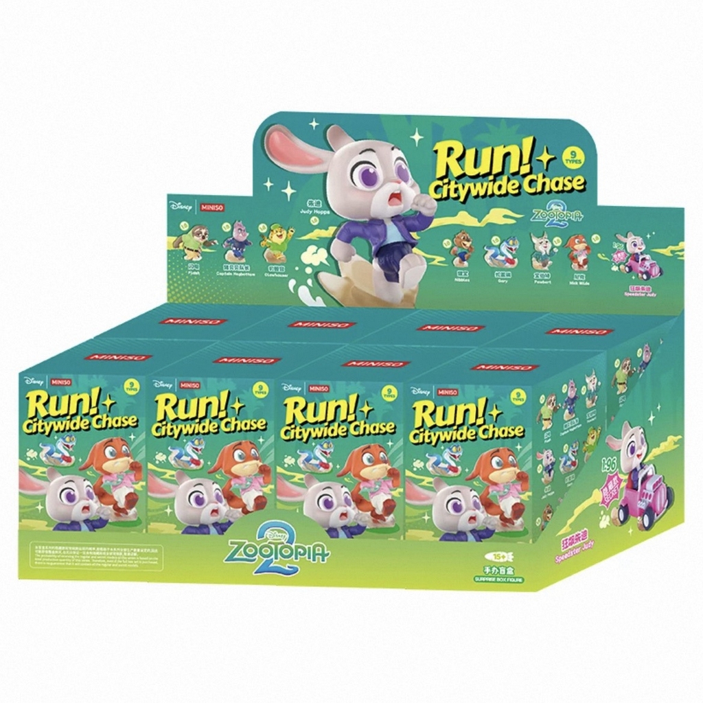 91家纺网 家纺一手货源 找家纺 【12.28周日秒杀 九人助力0.01带回家】名创优品疯狂动物城 全城追击系列首盒