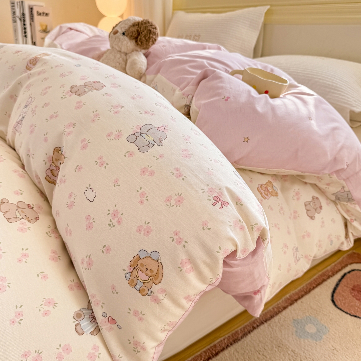 名品家纺 2026新款100%纯棉单被套系列 春日来信