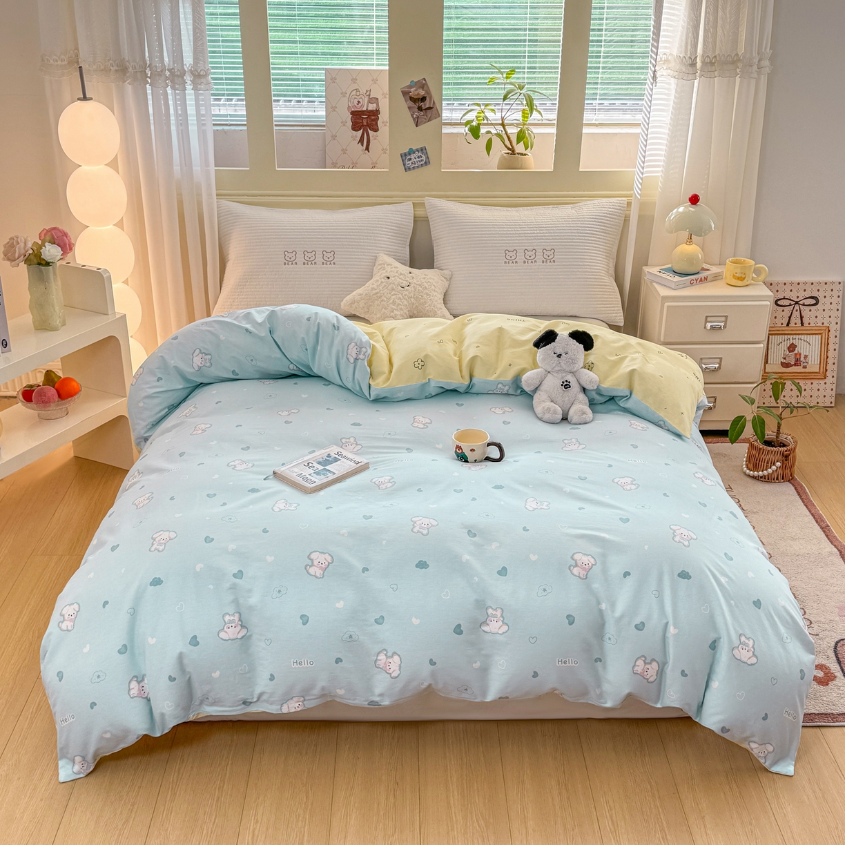 91家纺网 家纺一手货源 找家纺 名品家纺 2026新款100%纯棉单被套系列 提供买家秀 哈基米