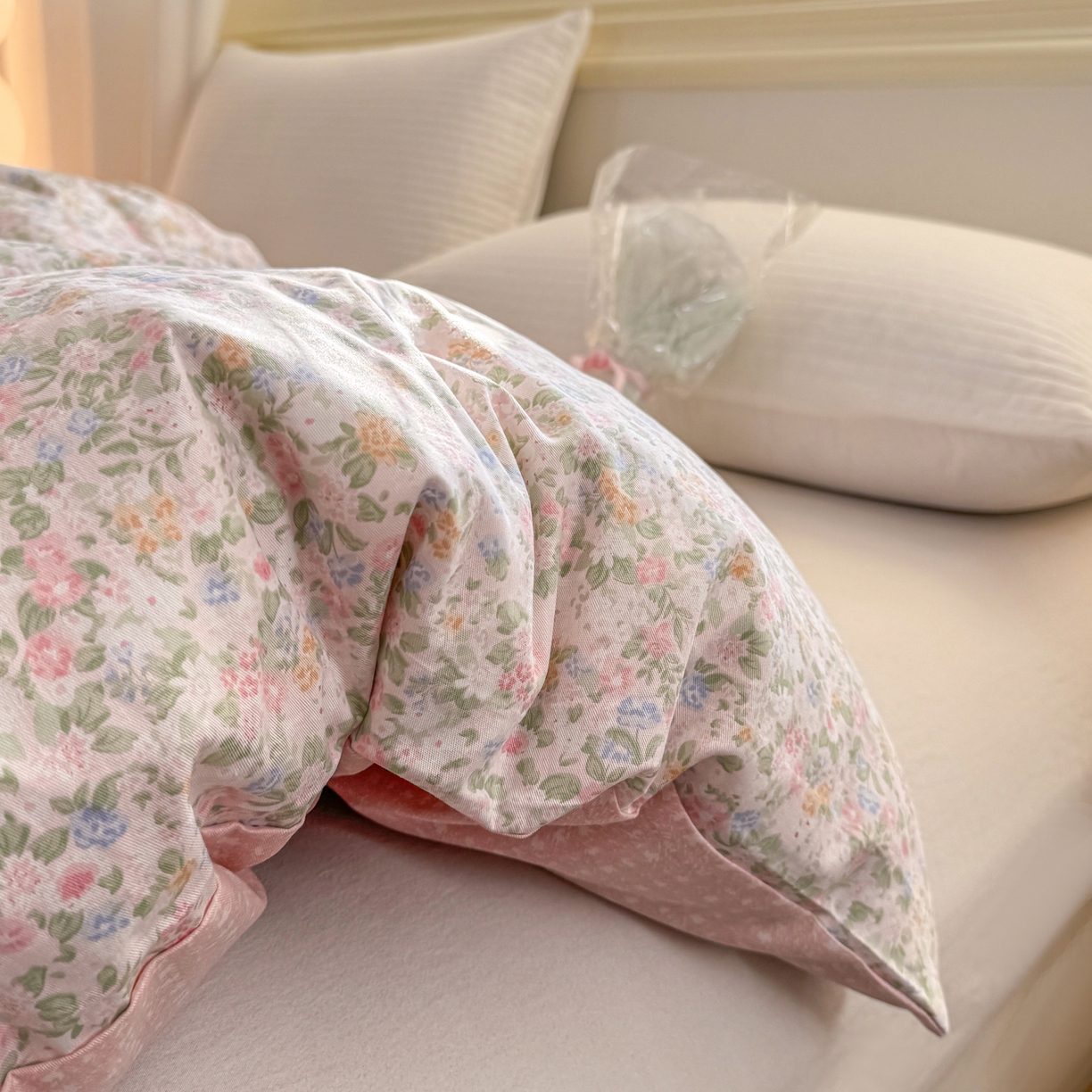 91家纺网 家纺一手货源 找家纺 名品家纺 2026新款100%纯棉单被套系列 花夕印象