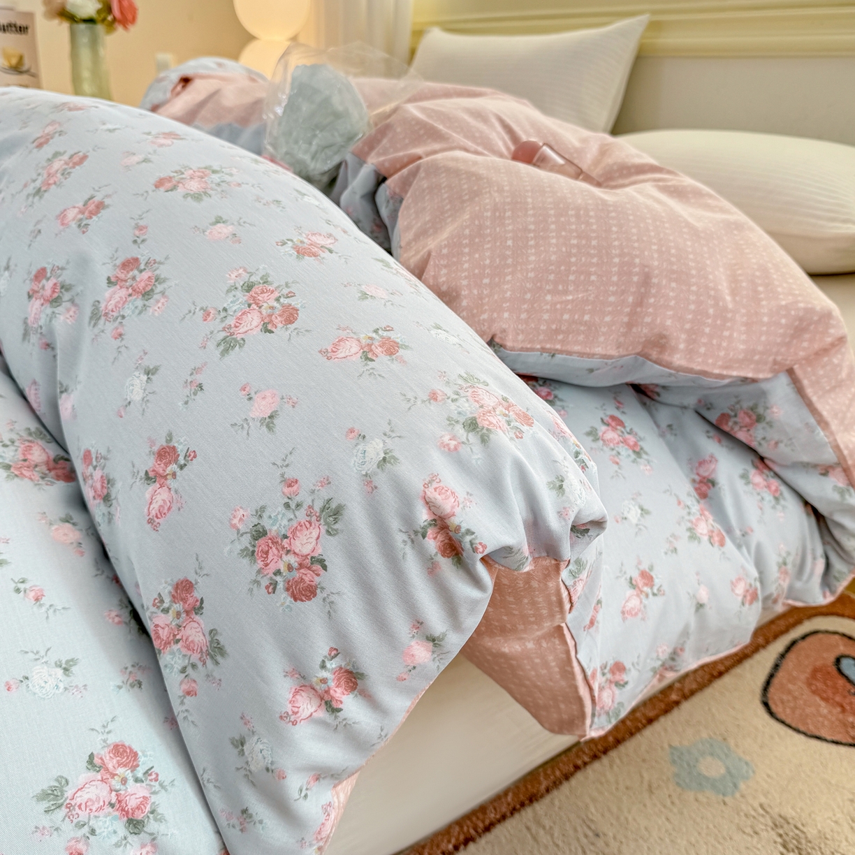 名品家纺 2026新款100%纯棉单被套系列 泠羽花园