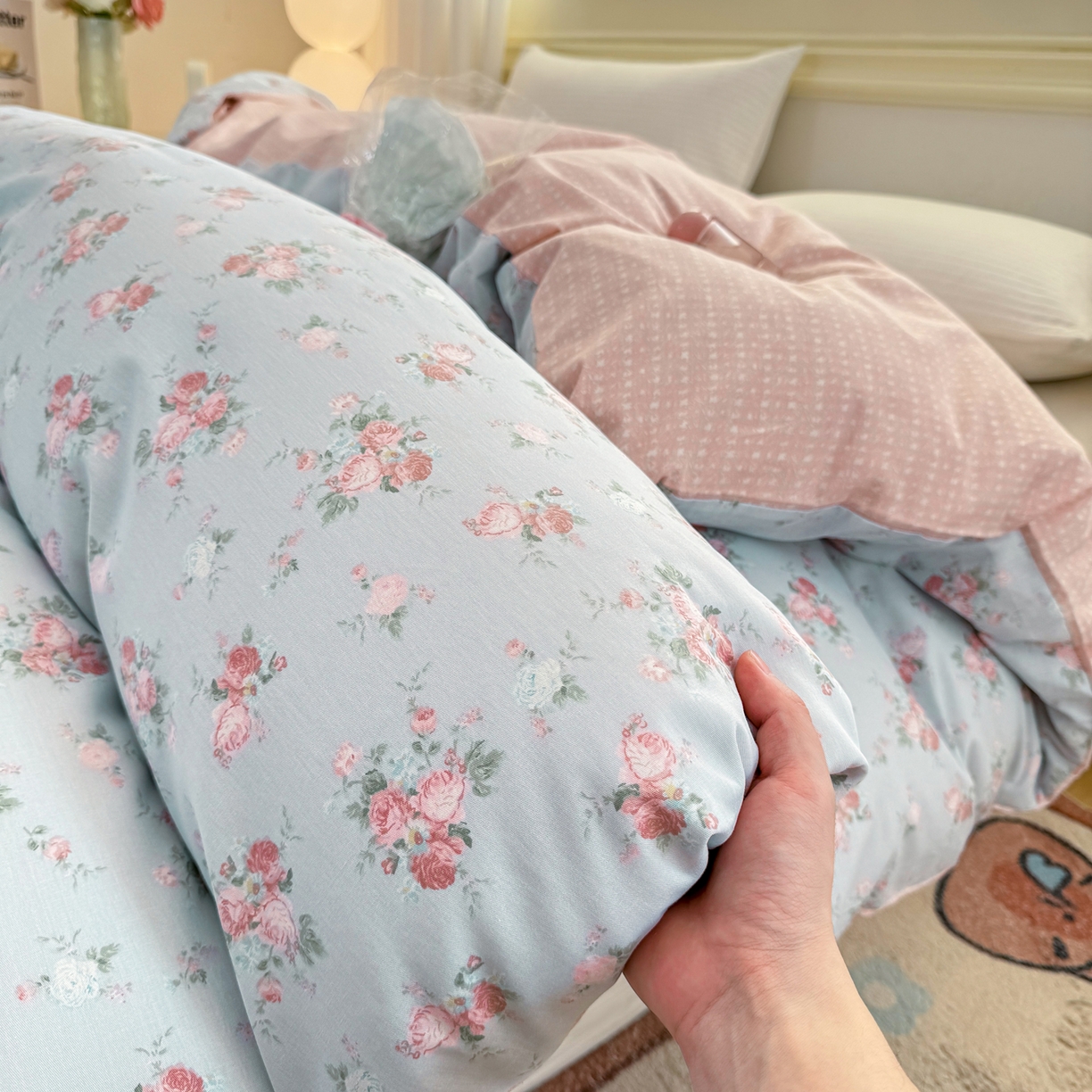 91家纺网 家纺一手货源 找家纺 名品家纺 2026新款100%纯棉单被套系列 泠羽花园