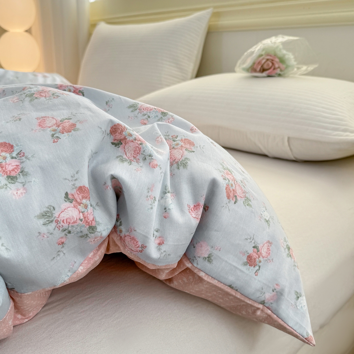 91家纺网 家纺一手货源 找家纺 名品家纺 2026新款100%纯棉单被套系列 泠羽花园