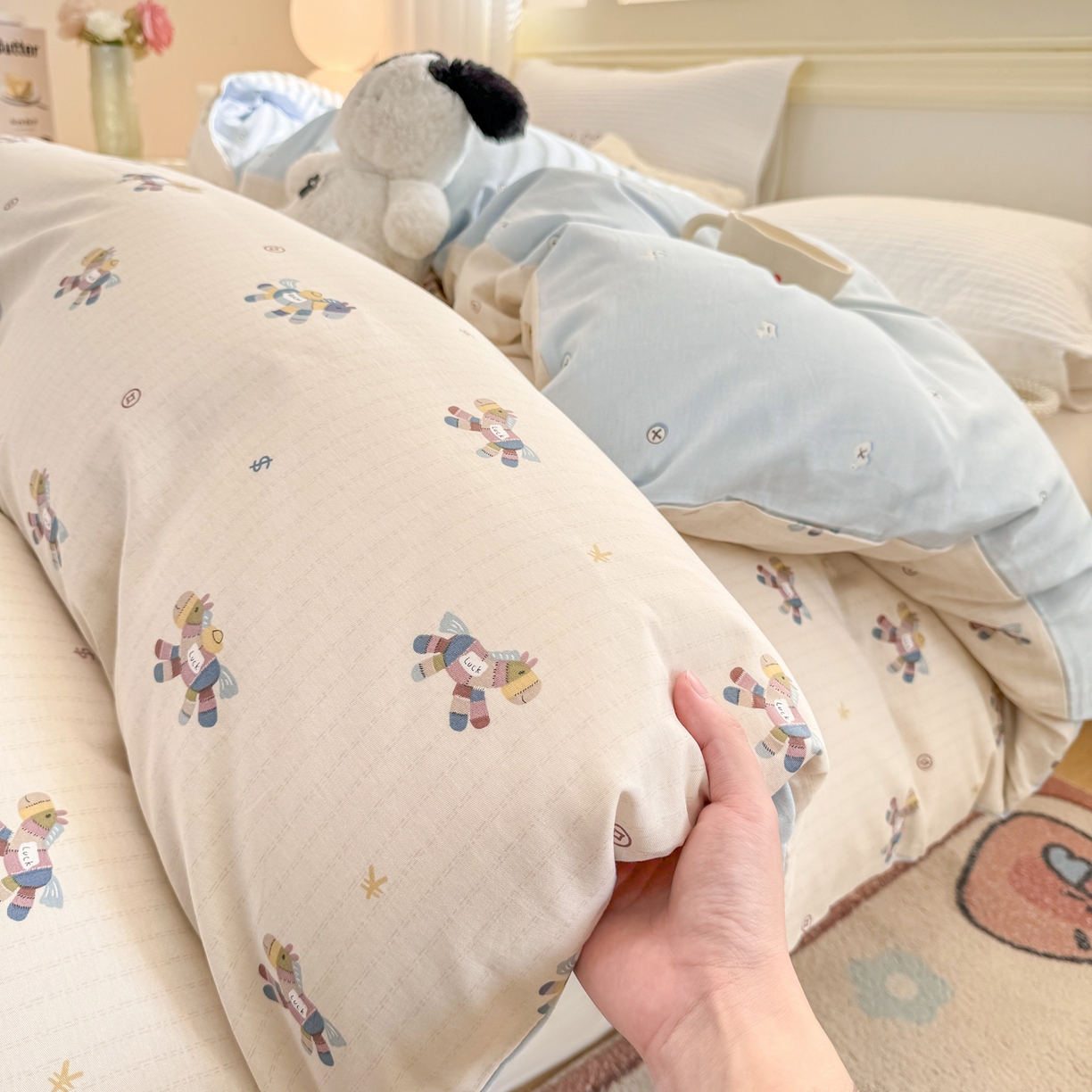 91家纺网 家纺一手货源 找家纺 名品家纺 2026新款100%纯棉单被套系列 马上有钱