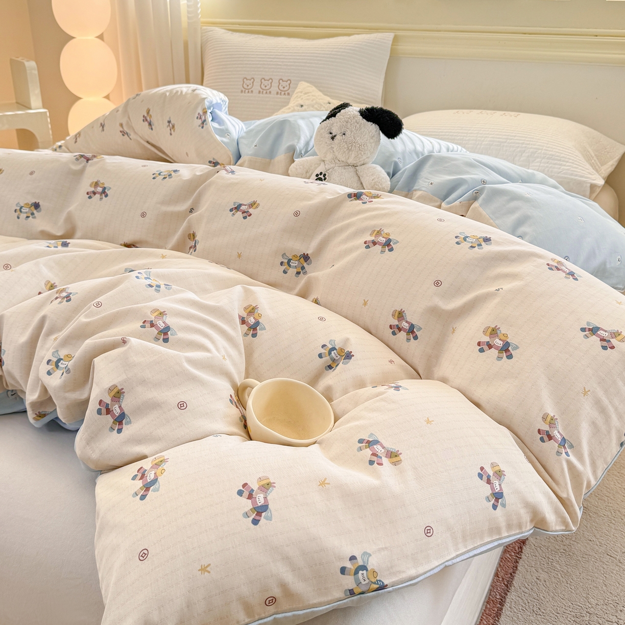 91家纺网 家纺一手货源 找家纺 名品家纺 2026新款100%纯棉单被套系列 马上有钱