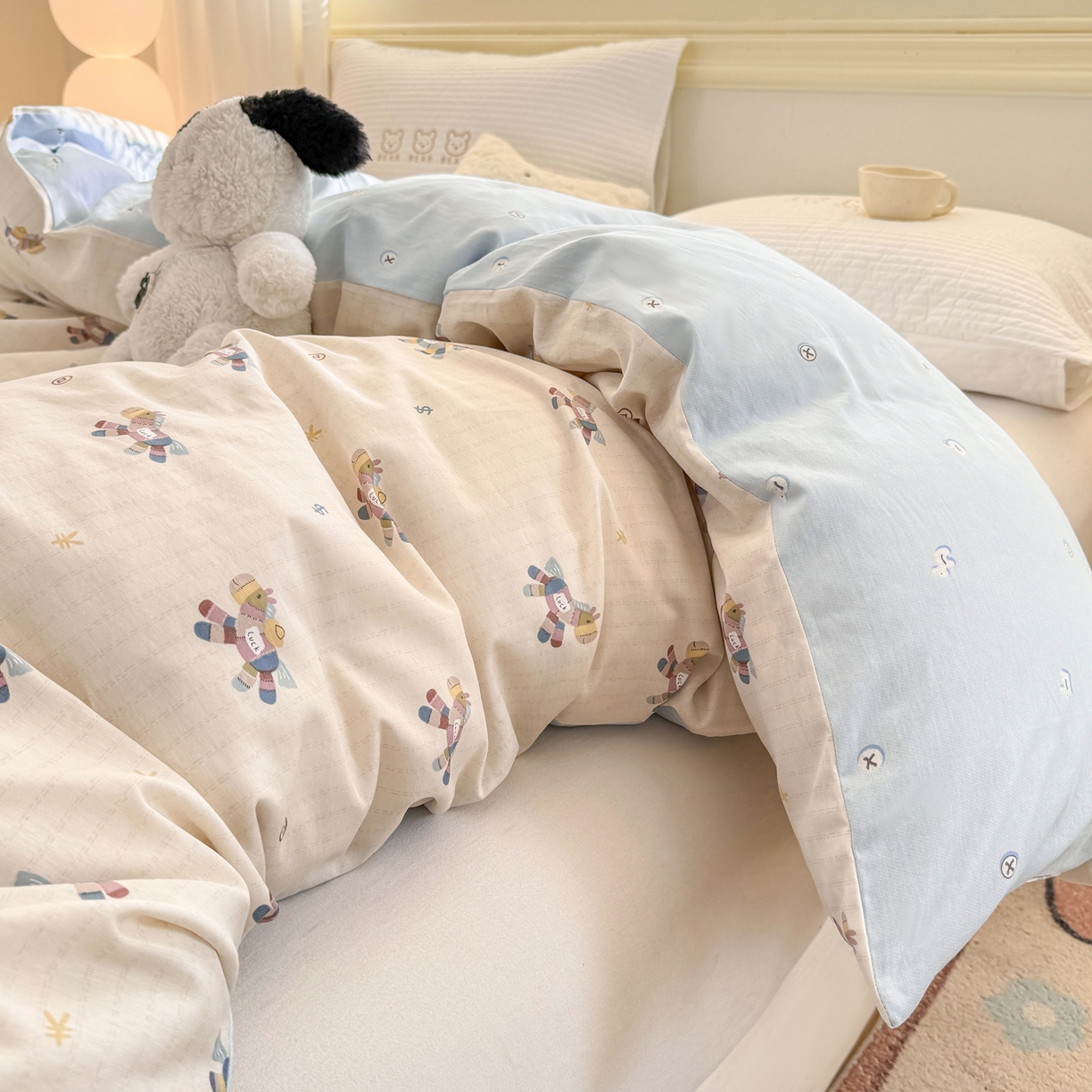 91家纺网 家纺一手货源 找家纺 名品家纺 2026新款100%纯棉单被套系列 马上有钱