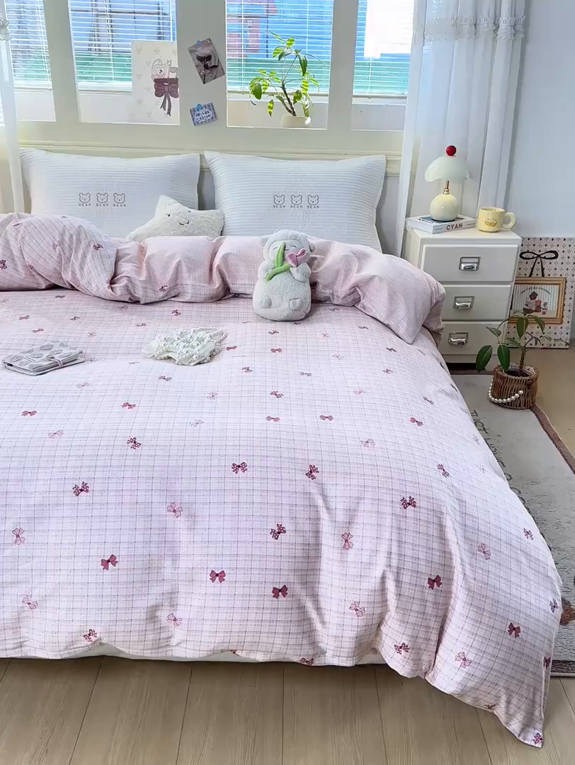 91家纺网 家纺一手货源 找家纺 名品家纺 2026新款100%纯棉单被套系列 梦境手账