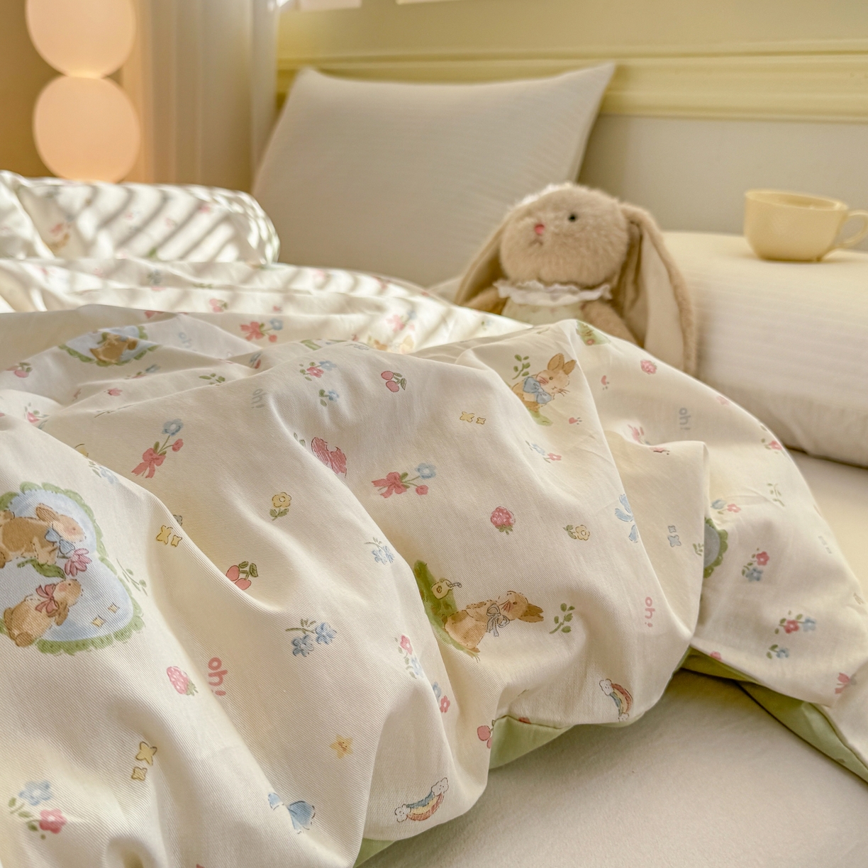 91家纺网 家纺一手货源 找家纺 名品家纺 2026新款100%纯棉单被套系列 蘑菇电话