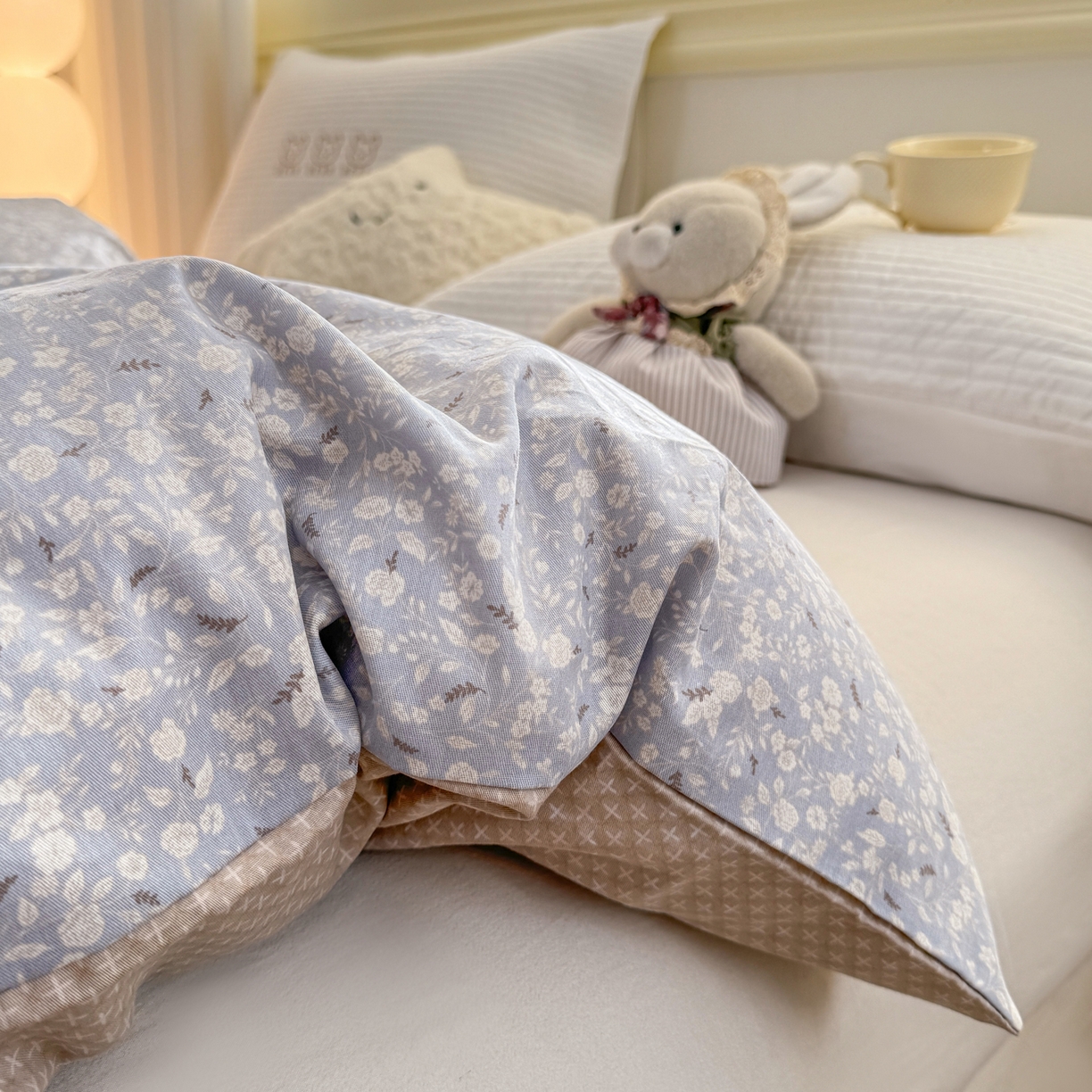 91家纺网 家纺一手货源 找家纺 名品家纺 2026新款100%纯棉单被套系列 提供买家秀 陌上海棠