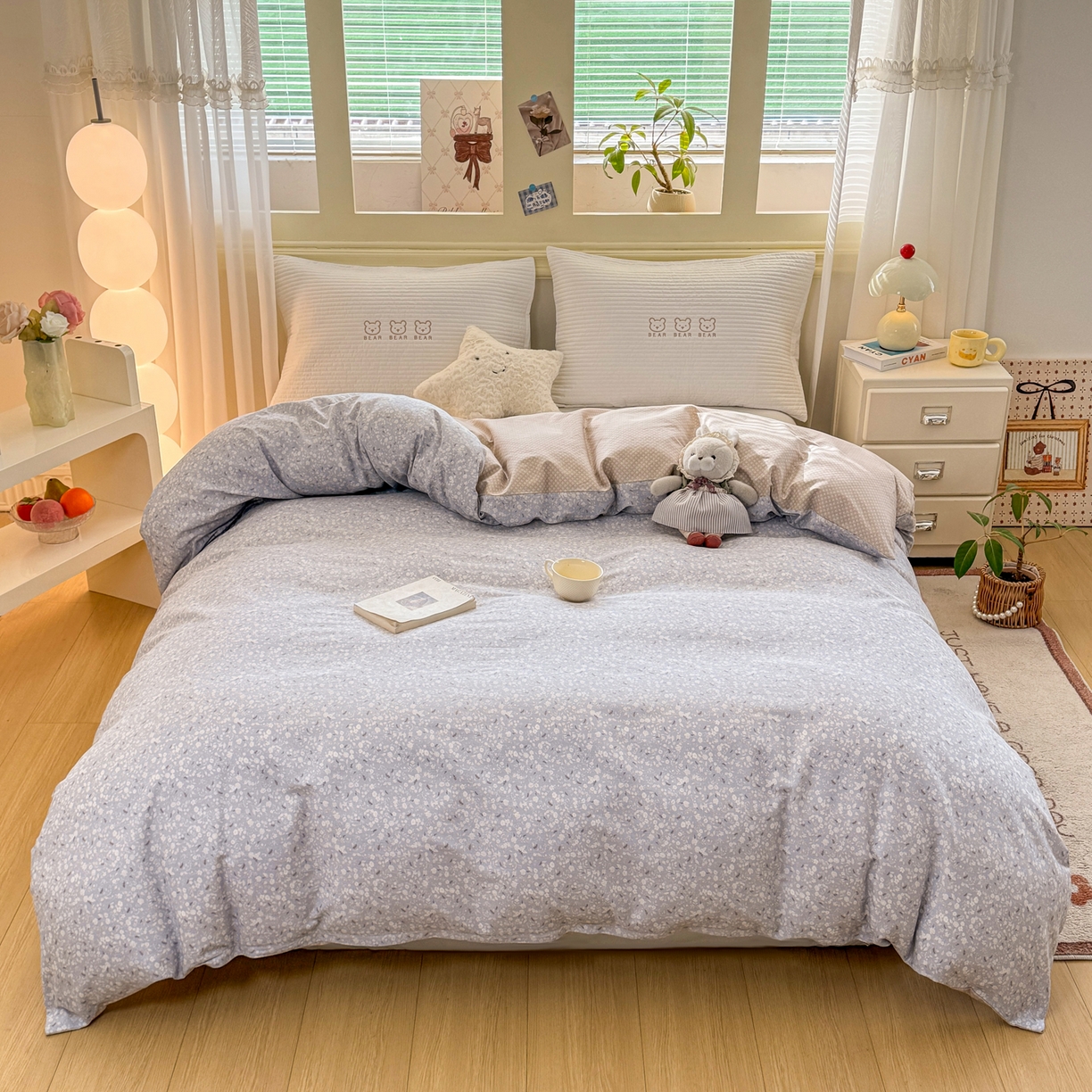 91家纺网 家纺一手货源 找家纺 名品家纺 2026新款100%纯棉单被套系列 提供买家秀 陌上海棠