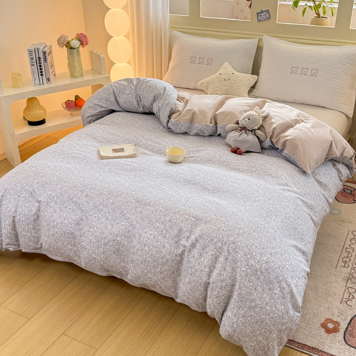 91家纺网 家纺一手货源 找家纺 名品家纺 2026新款100%纯棉单被套系列 提供买家秀 陌上海棠