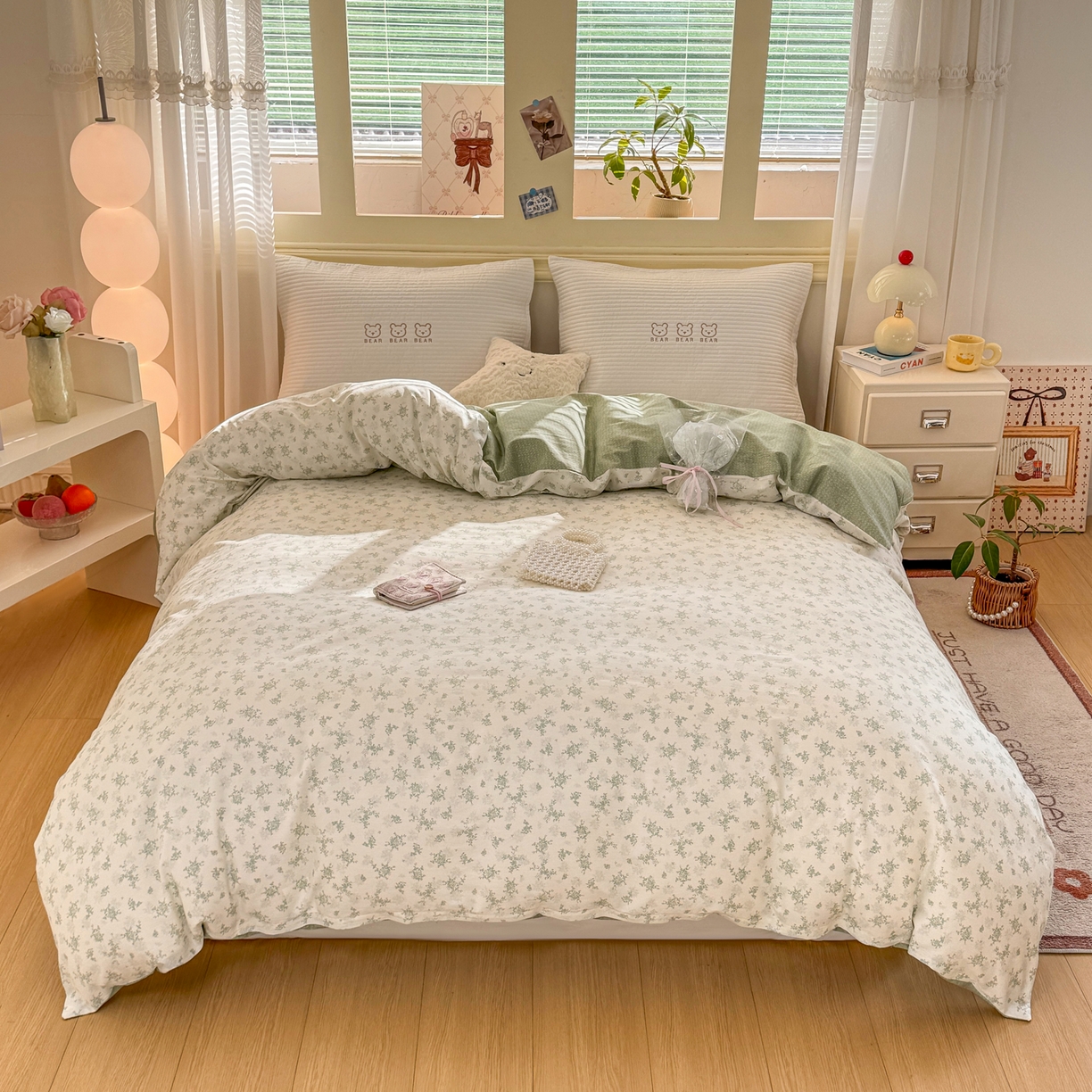 91家纺网 家纺一手货源 找家纺 名品家纺 2026新款100%纯棉单被套系列 清清文絮