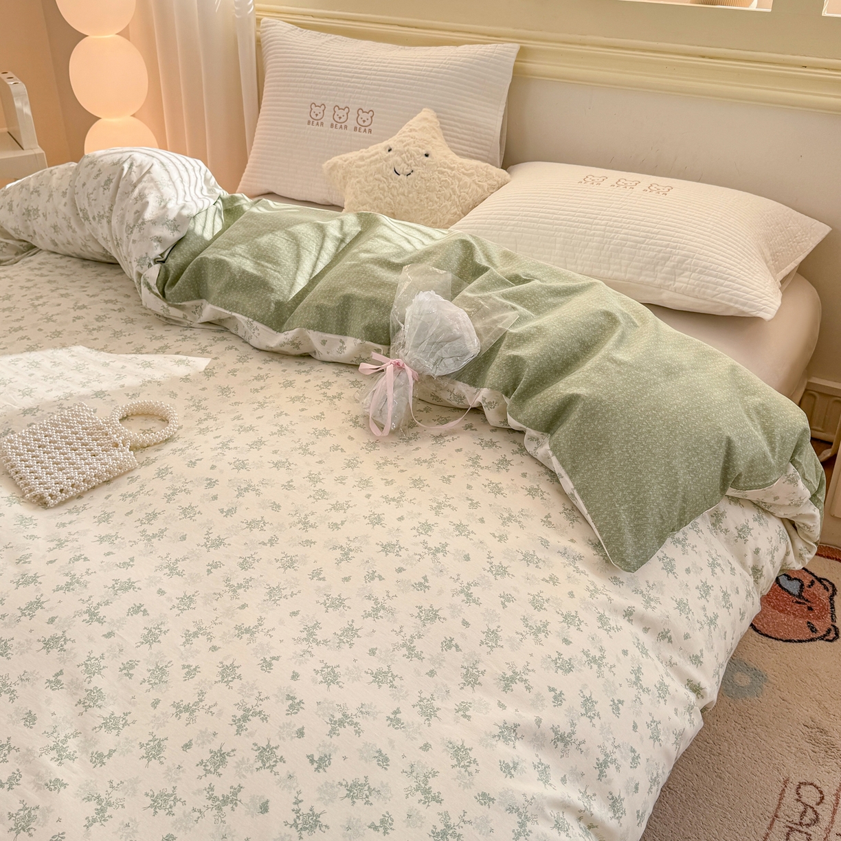 91家纺网 家纺一手货源 找家纺 名品家纺 2026新款100%纯棉单被套系列 清清文絮