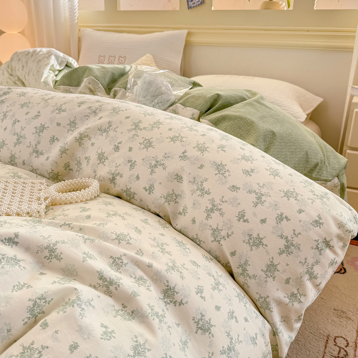 91家纺网 家纺一手货源 找家纺 名品家纺 2026新款100%纯棉单被套系列 清清文絮