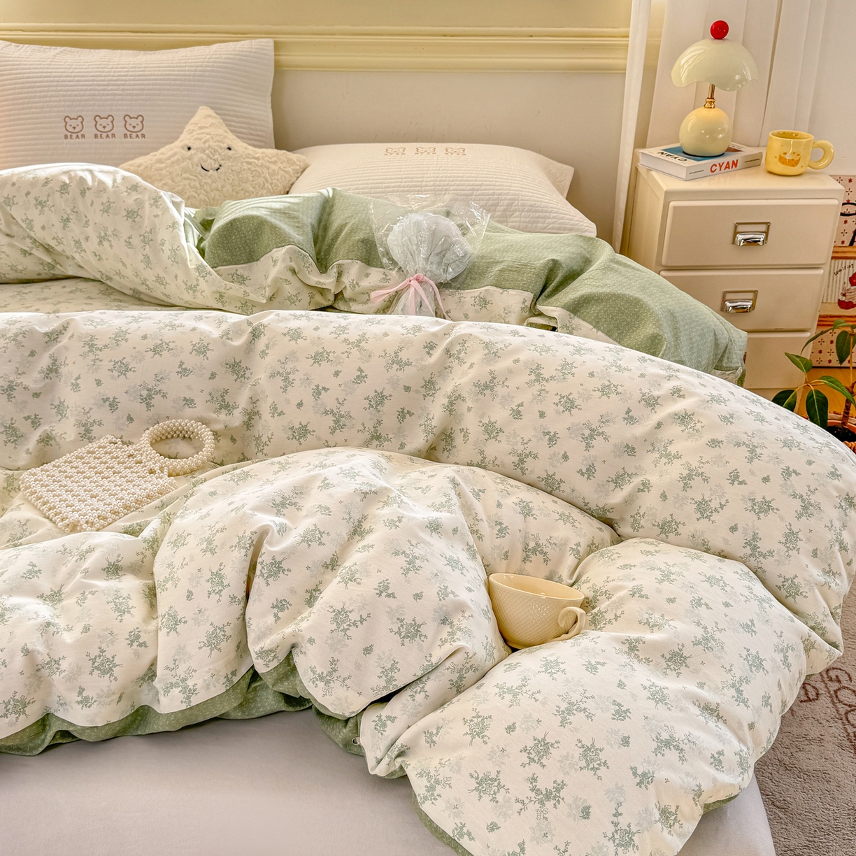 91家纺网 家纺一手货源 找家纺 名品家纺 2026新款100%纯棉单被套系列 清清文絮