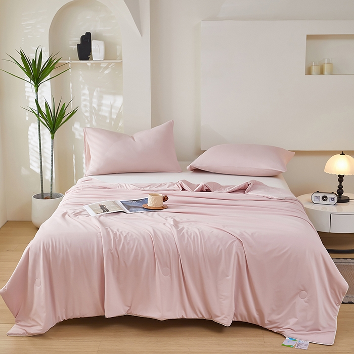 91家纺网 家纺一手货源 找家纺 （总）香澜雅室 2026新款凉感丝床笠夏被四件套（其他规格可定制）