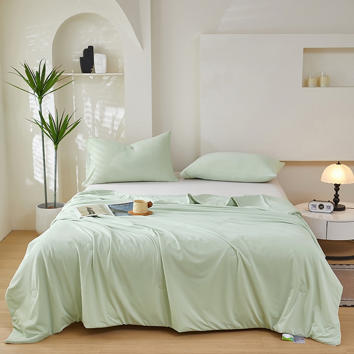 香澜雅室 2026新款锦氨凉感丝清凉夏被 淡雅绿