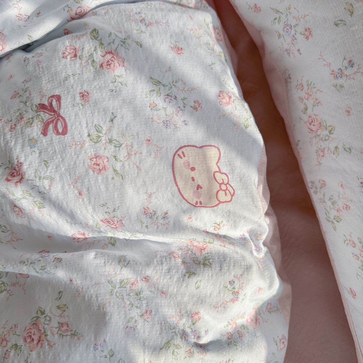 91家纺网 家纺一手货源 找家纺 （总）罗亿家纺 2026新款小清新云感双层纱木棉四件套系列（小红书热款推荐）