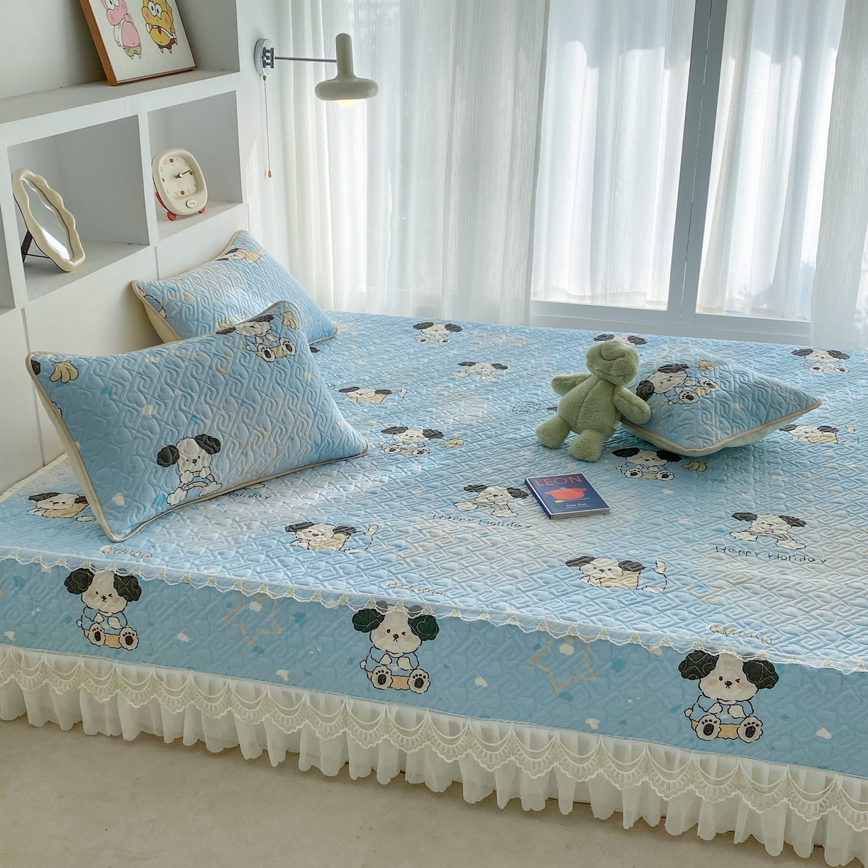 91家纺网 家纺一手货源 找家纺 （总）一电 2026新款定做纯棉榻榻米床盖 防滑A类四季通用夹棉炕罩 软垫大炕专用床单