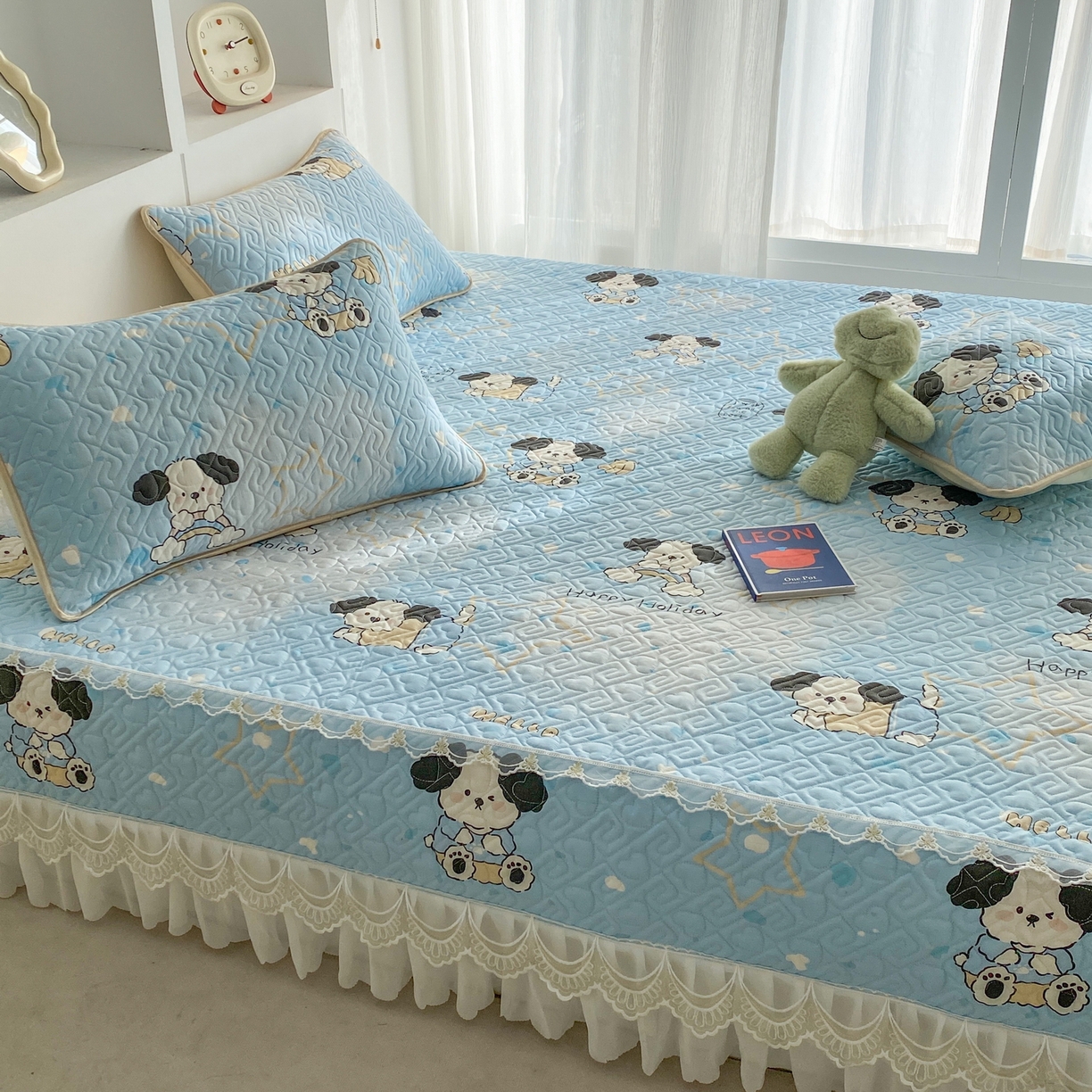 91家纺网 家纺一手货源 找家纺 （总）一电 2026新款定做纯棉榻榻米床盖 防滑A类四季通用夹棉炕罩 软垫大炕专用床单