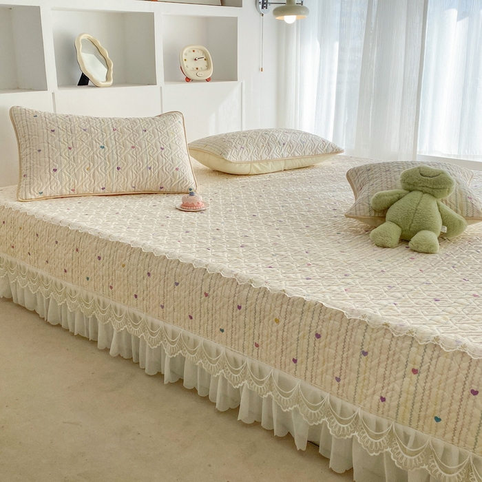 一电 2026新款定做纯棉榻榻米床盖 防滑A类四季通用夹棉炕罩 软垫大炕专用床单 彩色心情