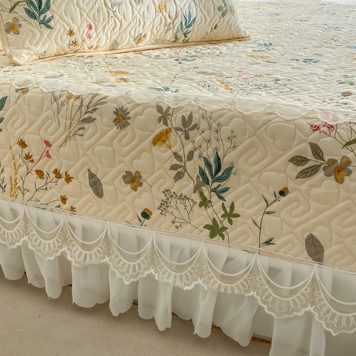 91家纺网 家纺一手货源 找家纺 一电 2026新款定做纯棉榻榻米床盖 防滑A类四季通用夹棉炕罩 软垫大炕专用床单 东篱