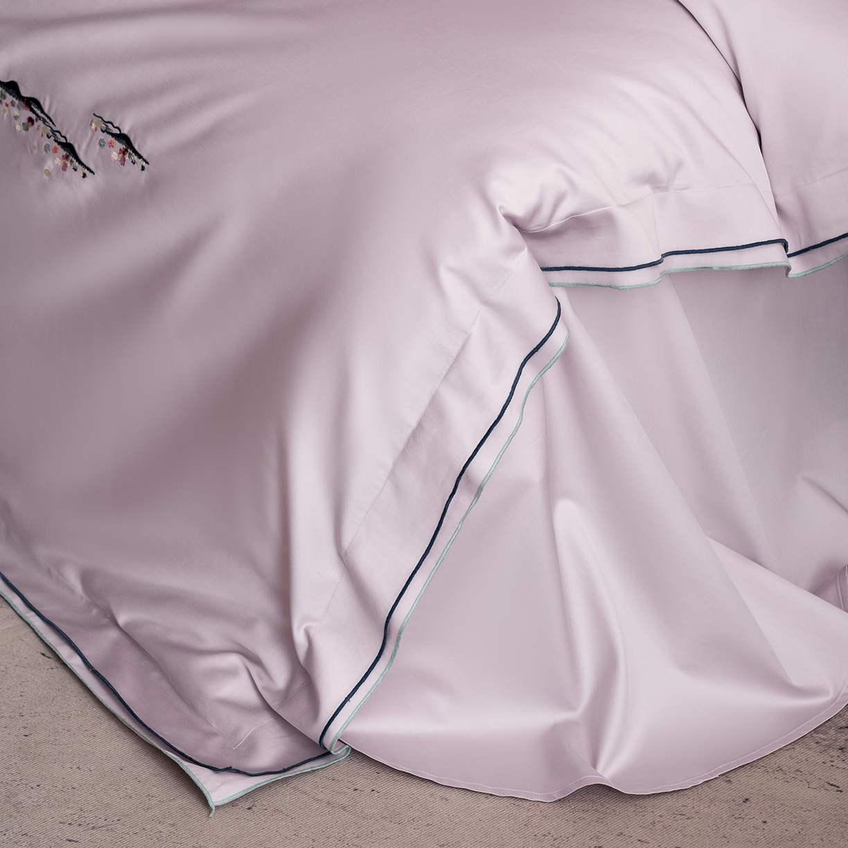 91家纺网 家纺一手货源 找家纺 （总）涞澳家纺 2025新款埃及长绒棉四件套-格雾