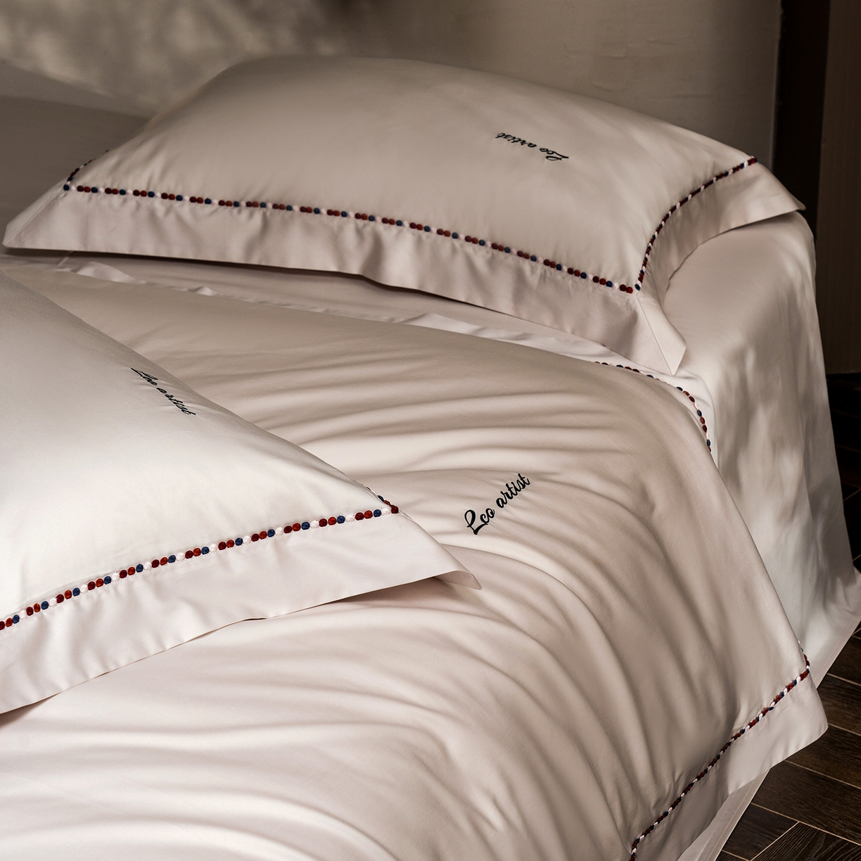 91家纺网 家纺一手货源 找家纺 涞澳家纺 2025新款埃及长绒棉四件套-皙光 皙光-浅米灰