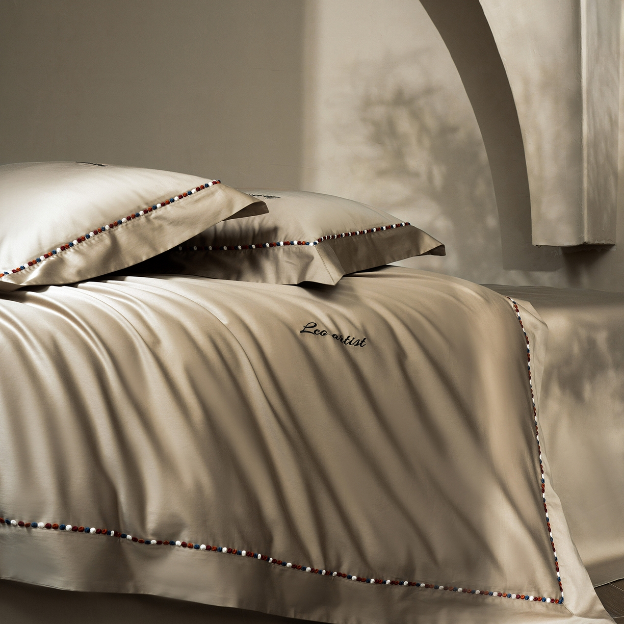 91家纺网 家纺一手货源 找家纺 （总）涞澳家纺 2025新款埃及长绒棉四件套-皙光