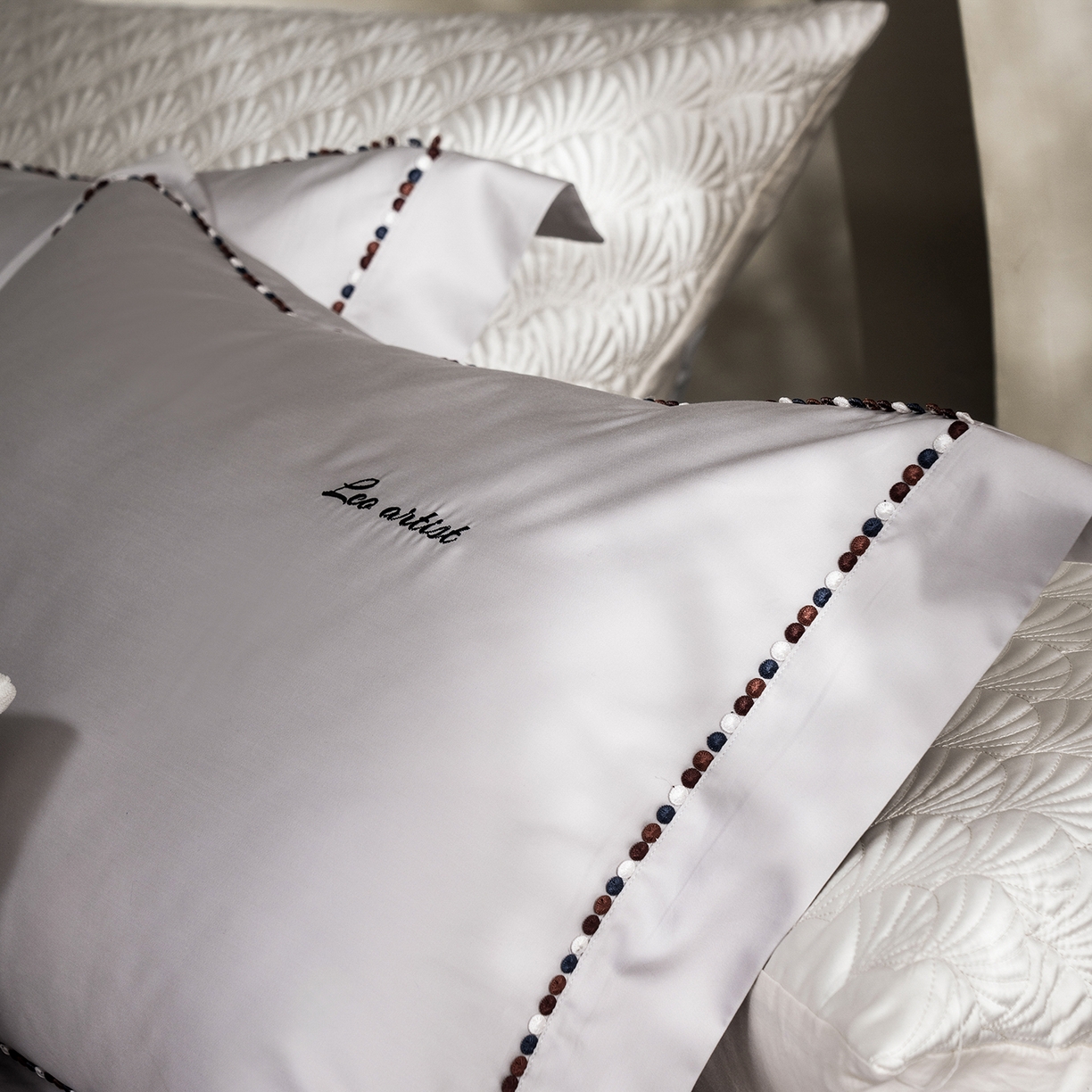 91家纺网 家纺一手货源 找家纺 涞澳家纺 2025新款埃及长绒棉四件套-皙光 皙光-奶白灰