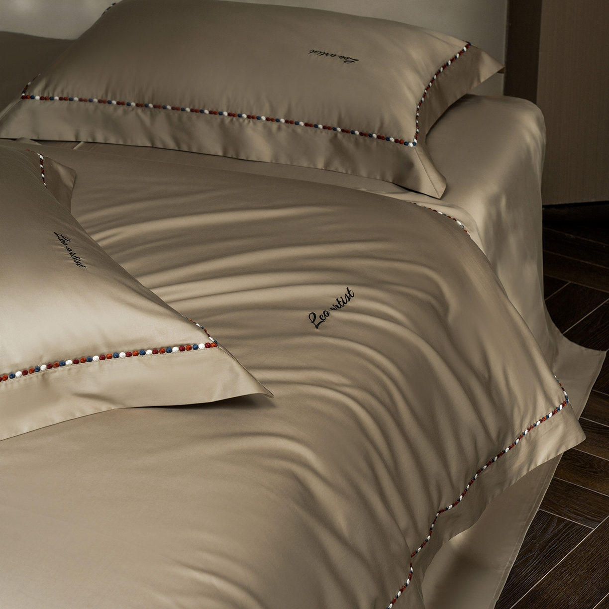 91家纺网 家纺一手货源 找家纺 （总）涞澳家纺 2025新款埃及长绒棉四件套-皙光