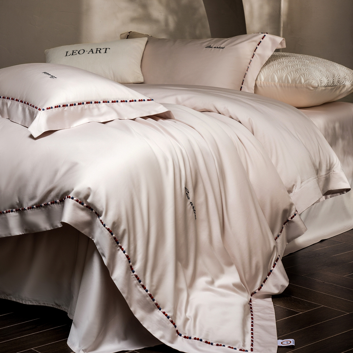 涞澳家纺 2025新款埃及长绒棉四件套-皙光 皙光-浅米灰