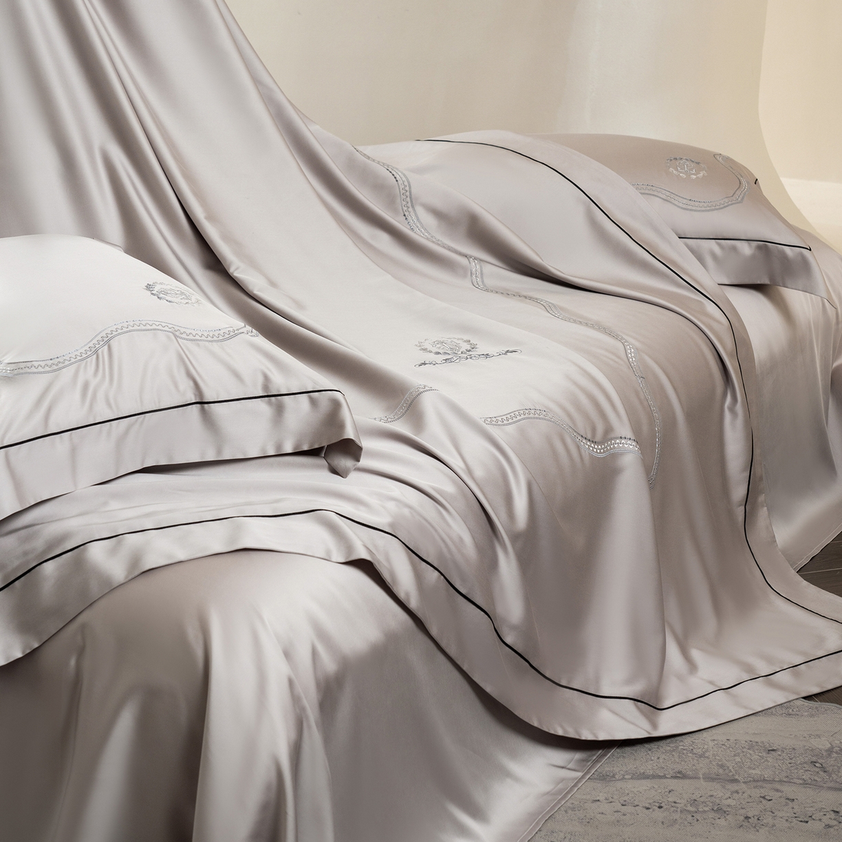 91家纺网 家纺一手货源 找家纺 （总）涞澳家纺 2025新款东帝兴岚雾四件套-椿禾